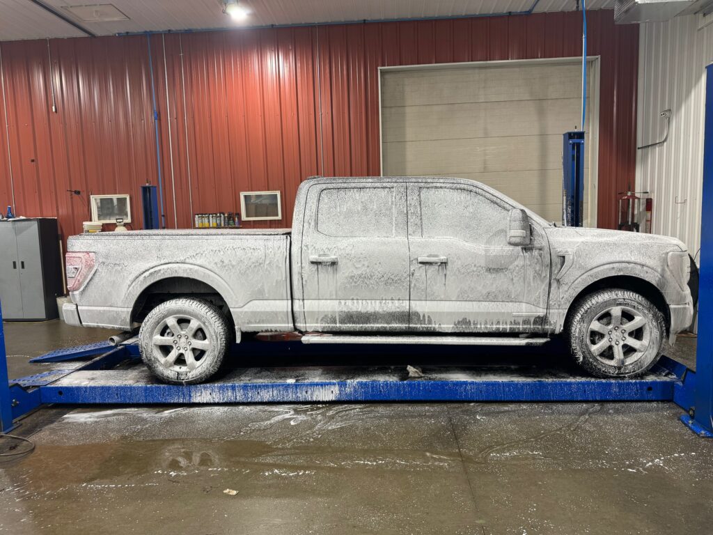 Krown Rust Control treatment from side of truck